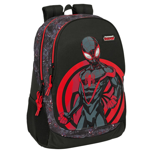 Safta Mochila Miles Morales Spiderman Marvel 44cm Adaptável