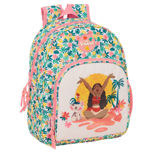 Safta Mochila Vaiana Moana Disney 34cm Adaptável