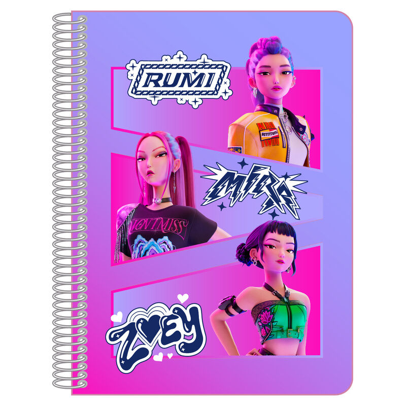 Safta Caderno A5 Kpop Demon Hunters