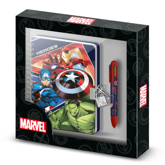 Karactermania Diario + bolígrafo Avengers Marvel
