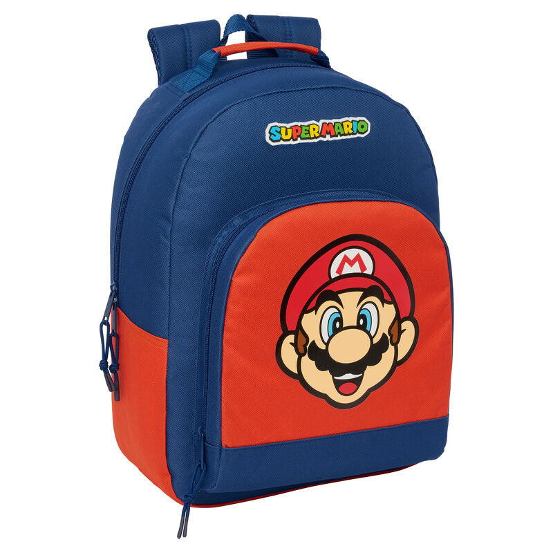 Safta Mochila Mamma Mia Super Mario Bros 42cm Adaptável