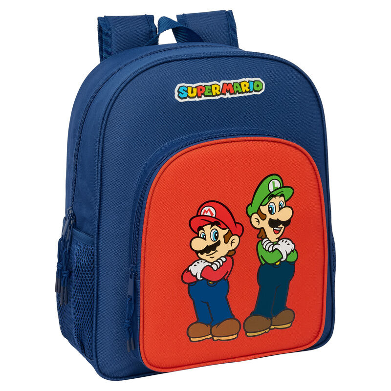 Safta Mochila Mamma Mia Super Mario Bros 38cm Adaptável