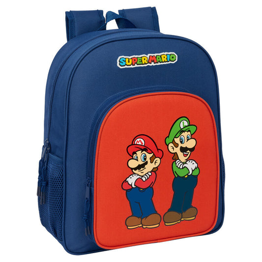 Safta Mamma Mia Super Mario Bros 38cm Adaptable Backpack