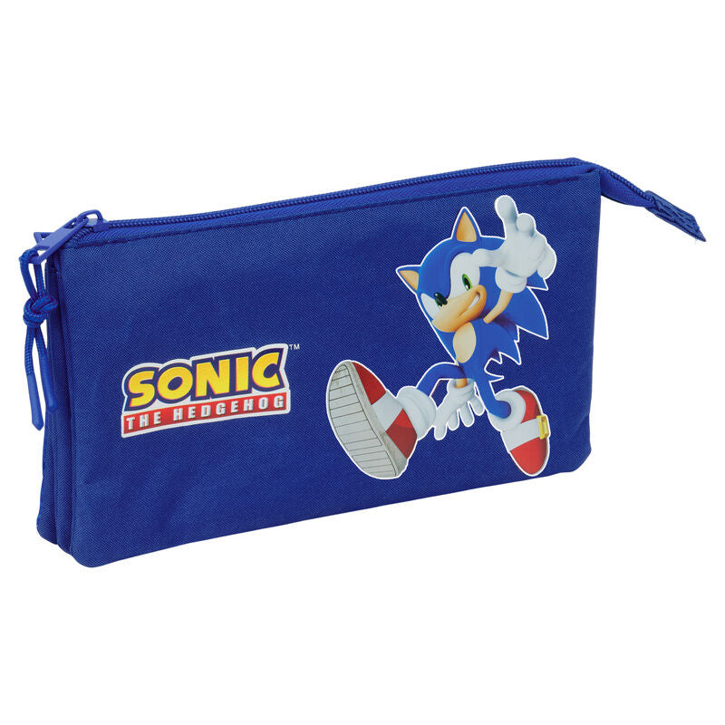 Safta Estojo Multiusos Sonic the Hedgehog Triplo