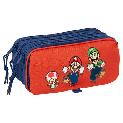 Safta Estojo Porta-tudo Mamma Mia Super Mario Bros triplo