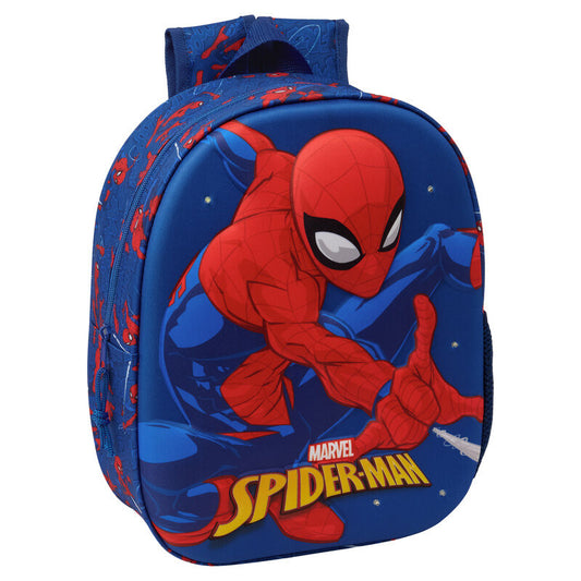 Safta Mochila 3D LED Spiderman Marvel 33cm
