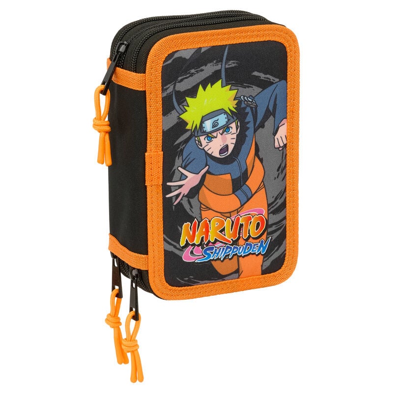 Safta Estojo Naruto Shippuden Triplo 37 peças