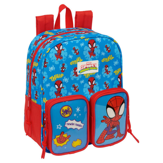 Safta Mochila Spidey Marvel 27cm Adaptável
