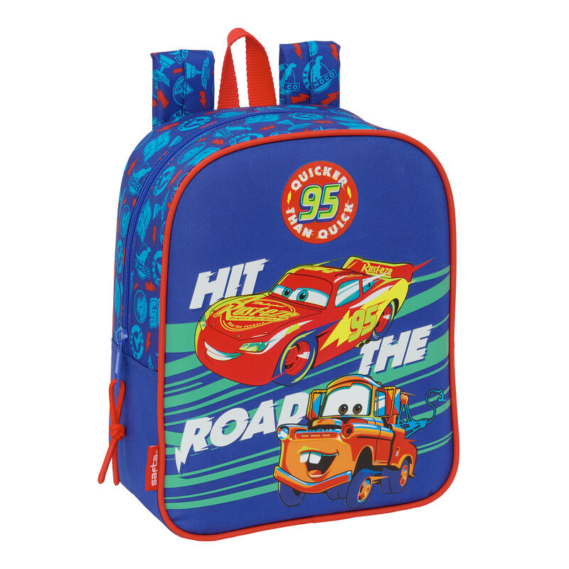 Safta Mochila Cars Disney Pixar 27cm Adaptável