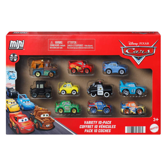 Mattel Blister 10 mini Carros Cars Disney Pixar