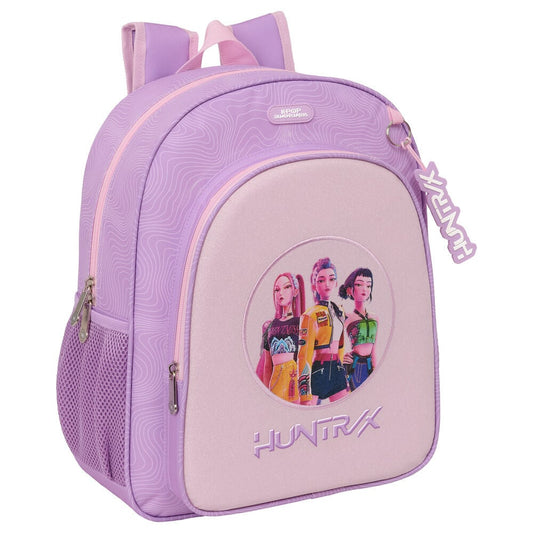 Safta Mochila Iconic Kpop Demon Hunters 38cm Adaptável