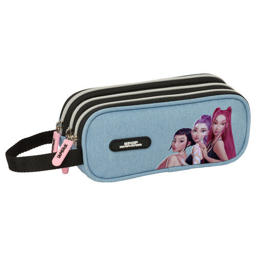 Safta Estojo Porta-tudo Huntrix Demon Hunters Kpop triplo