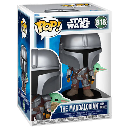 Funko POP! Star Wars The Mandalorian with Grogu #818