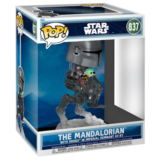 Funko POP! Rides Star Wars The Mandalorian with Grogu in Imperial AT-RT #837