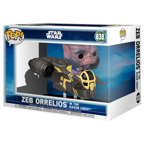 Funko POP! Rides Star Wars Zeb Orrelios in the Razor Crest #838