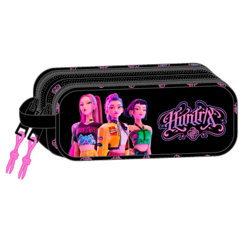 Safta Estojo Multiusos 3D Negra KPop Demon Hunters Duplo