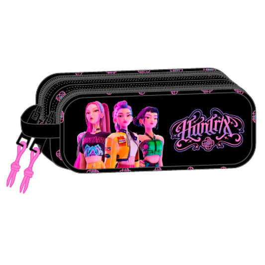 Safta Estojo Multiusos 3D Negra KPop Demon Hunters Duplo