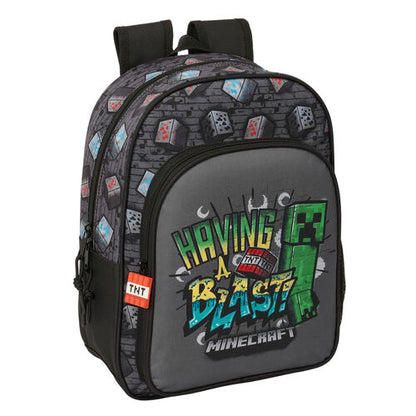 Safta Mochila Graffiti Minecraft 34cm adaptável