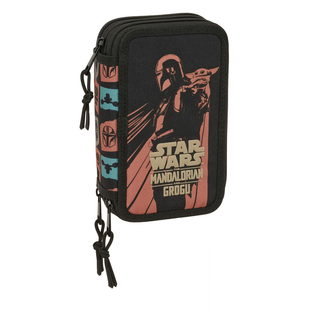 Safta Estojo Multiusos Mandalorian & Grogu Star Wars triple 37pzs