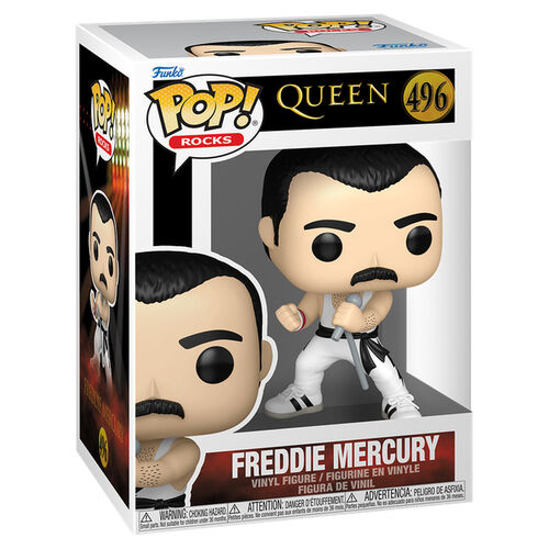 Funko POP! Rocks Queen Freddie Mercury (White Singlet) #496