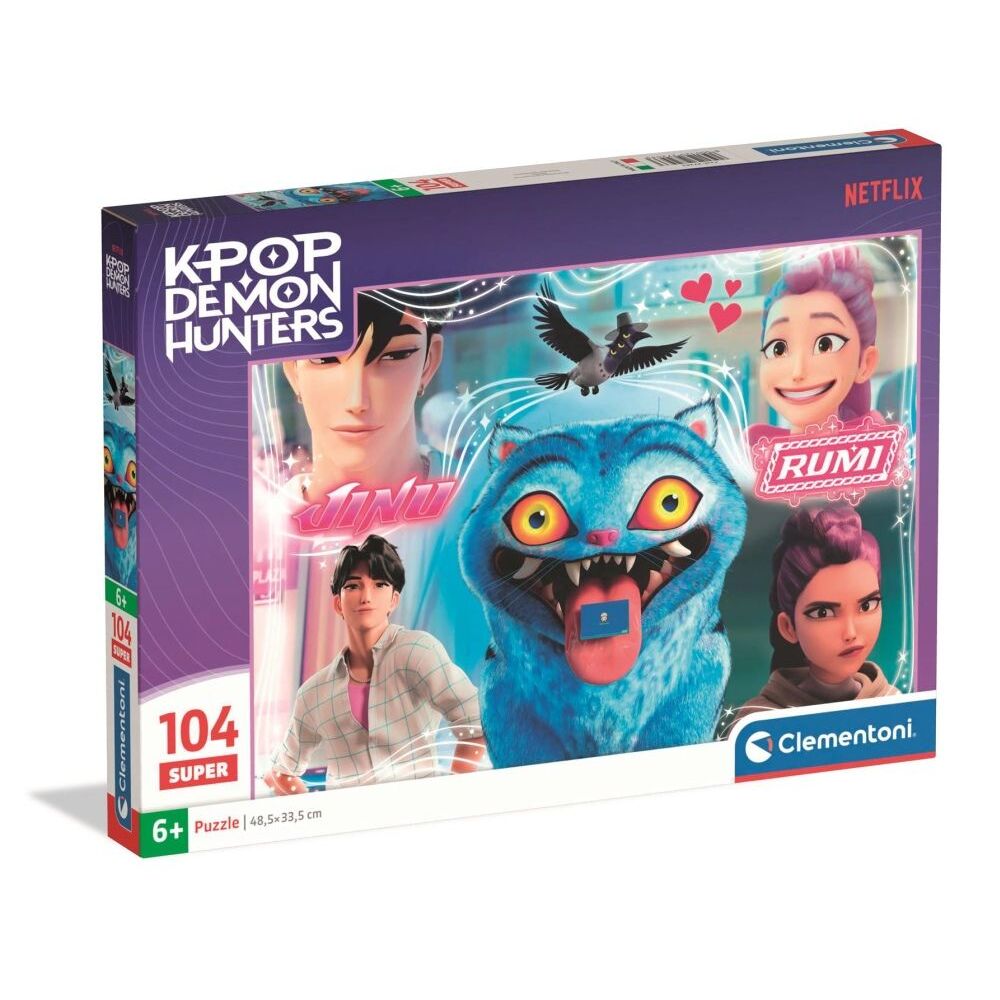Clementoni Puzzle 3 Super Kpop Demon Hunters 104 peças