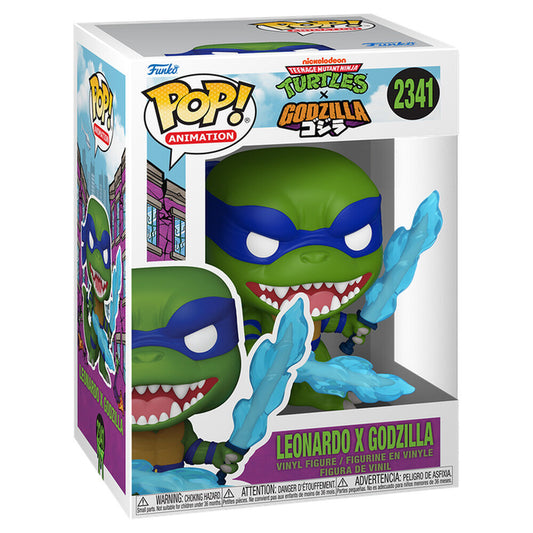 * PRE-ORDER * Funko POP! Animation Teenage Mutant Ninja Turtles X Godzilla Leonardo X Godzilla #2341