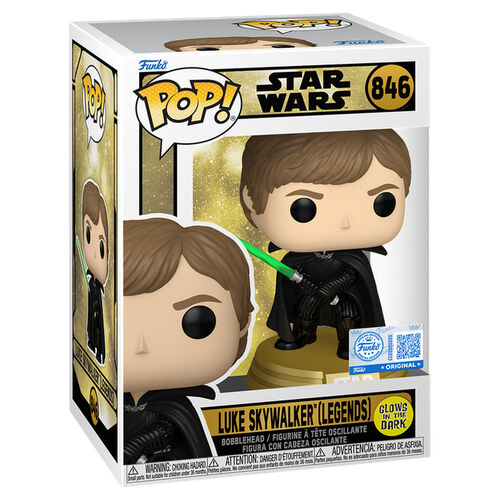 * PRE-ORDER * Funko POP! Star Wars Luke Skywalker (Legends) #846 GITD SE