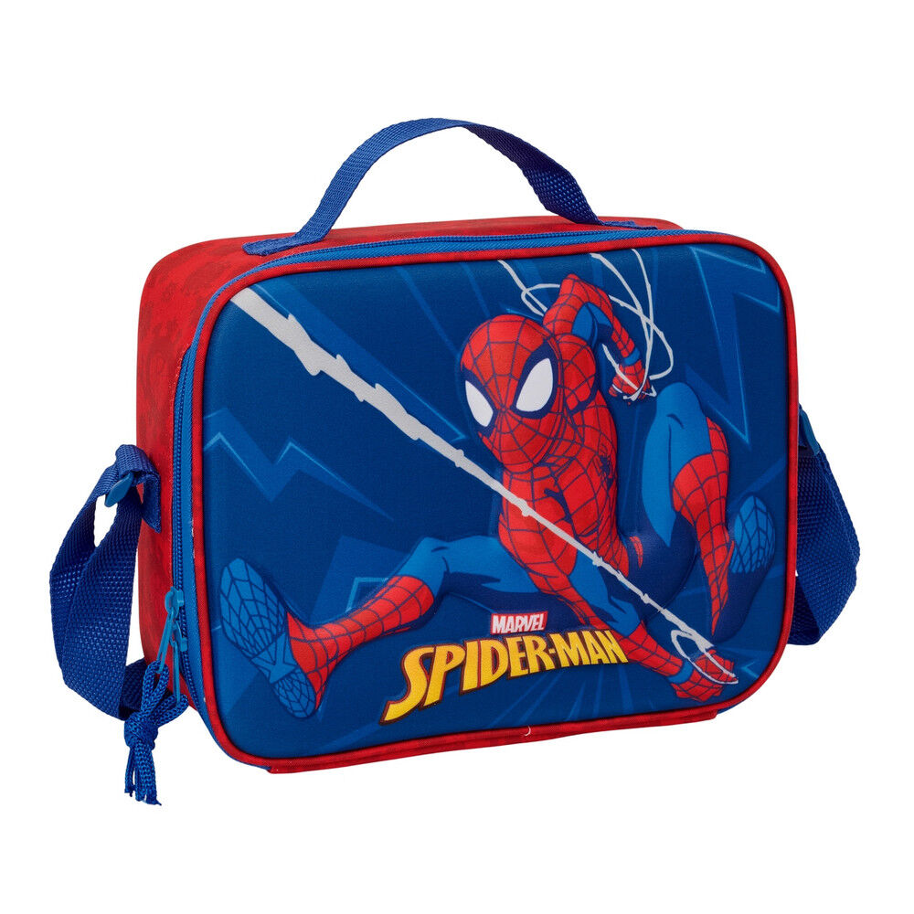 Safta Saco Térmico de Lanche 3D Spiderman Marvel