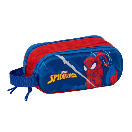 Safta Estojo Multiusos 3D Spiderman Marvel Duplo
