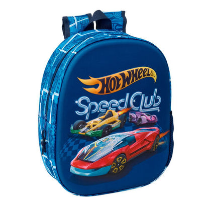 Safta Mochila 3D Hot Wheels 33cm