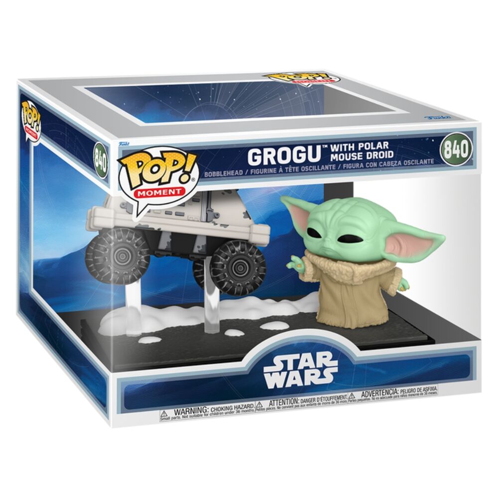 Funko POP! Moment Star Wars Mandalorian & Grogu Grogu with Polar Mouse Droid #840