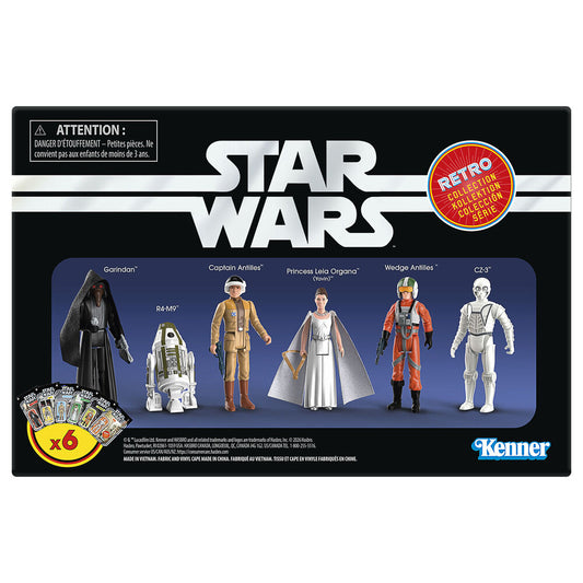 Hasbro Conjunto 6 Figuras Retro Star Wars: Uma Nova Esperança 9,5cm