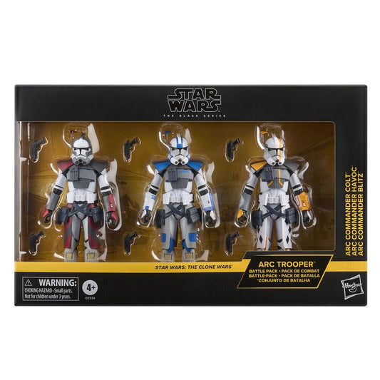 Hasbro Conjunto 3 Figuras Star Wars The Clone Wars Star Wars The Black Series 15cm