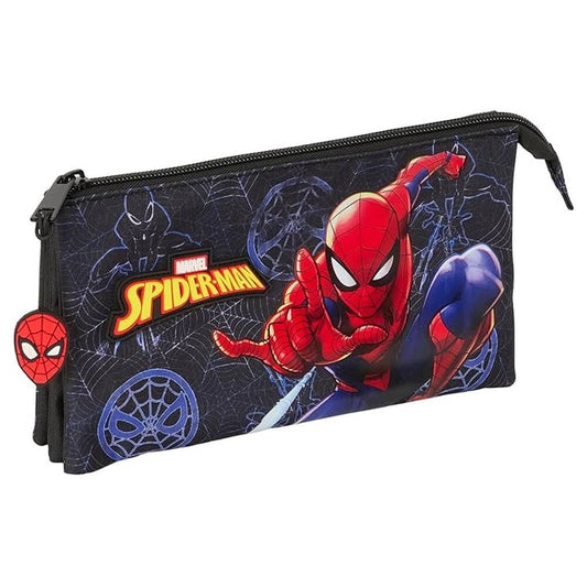 Safta Estojo Porta-tudo Attack Spiderman Marvel triplo
