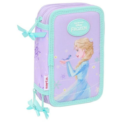 Safta Estojo Spirit Frozen Disney triplo 37pzs