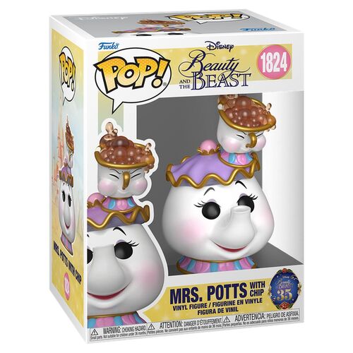 * PRÉ-RESERVA * Funko POP! Disney Beauty and the Beast Mrs. Potts with Chip #1824