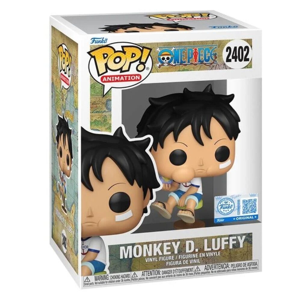Funko POP! Animación One Piece Luffy niño comiendo Fruta del Diablo #2402 Exclusivo