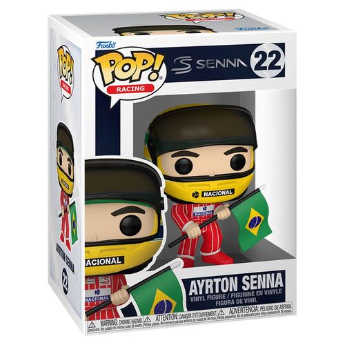 * PRÉ-RESERVA * Funko POP! Racing Senna Ayrton Senna with Flag #22