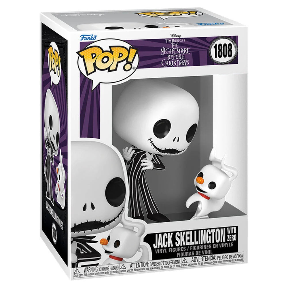 * PRÉ-RESERVA * Funko POP! Disney The Nightmare Before Christmas Jack Skellington with Zero #1808