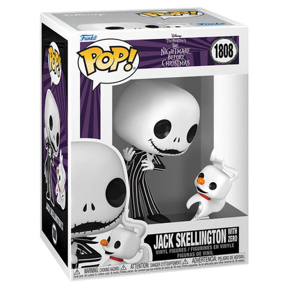 * PRÉ-RESERVA * Funko POP! Disney The Nightmare Before Christmas Jack Skellington with Zero #1808