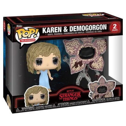 * PRÉ-RESERVA * Funko POP! Television Stranger Things Karen & Demogorgon 2 Pack