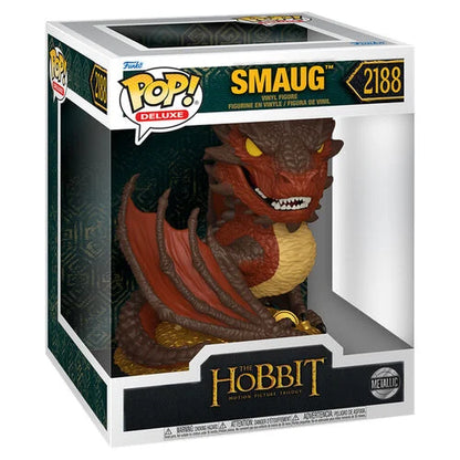 * PRÉ-RESERVA * Funko POP! Deluxe Movies The Hobbit Smaug #2188 (Metallic)