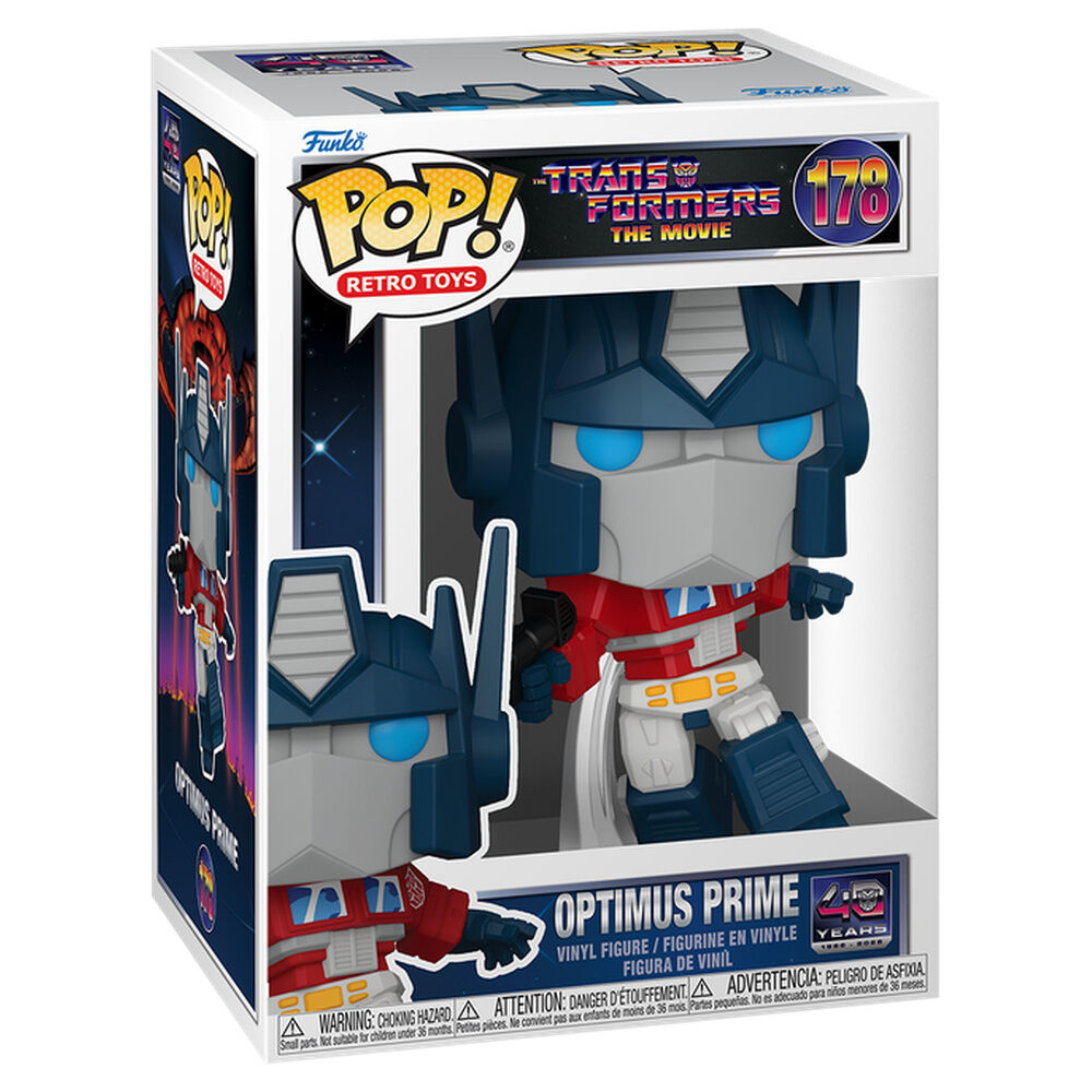 * PRÉ-RESERVA * Funko POP! Retro Toys The Transformers The Movie Optimus Prime #178