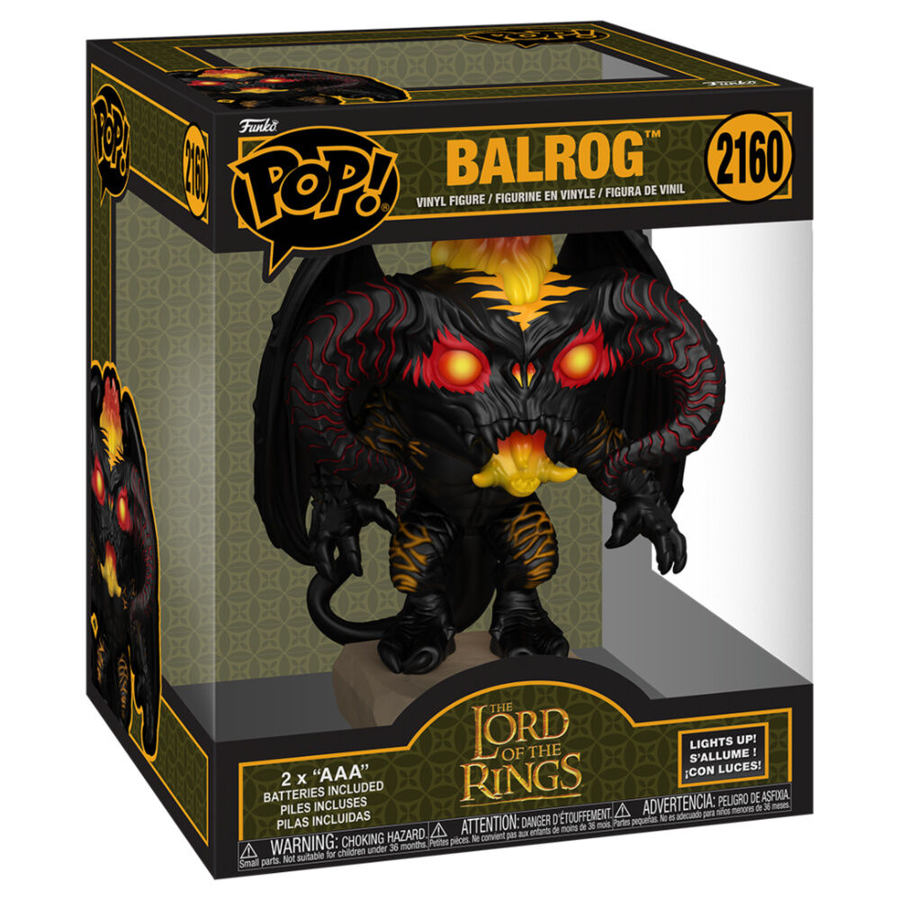 * PRÉ-RESERVA * Funko POP! The Lord of the Rings Balrog #2160 (Lights and Sounds)