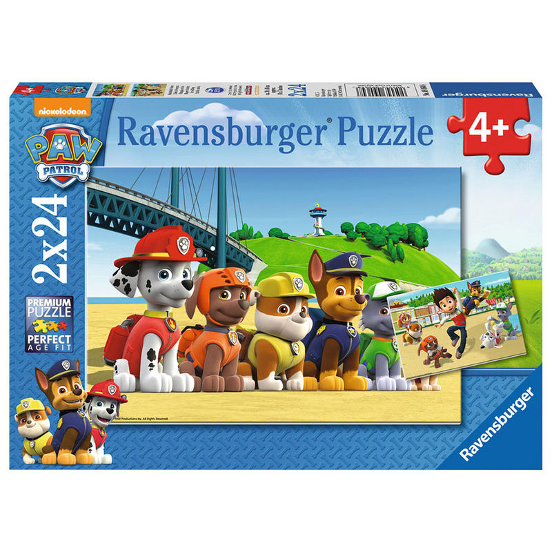 Ravensburger Puzzle Patrulha Pata Beach 2x24pz