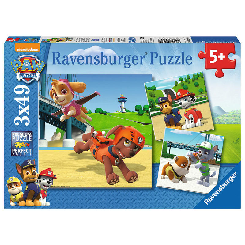 Ravensburger Puzzles Patrulha Pata 3x49pz
