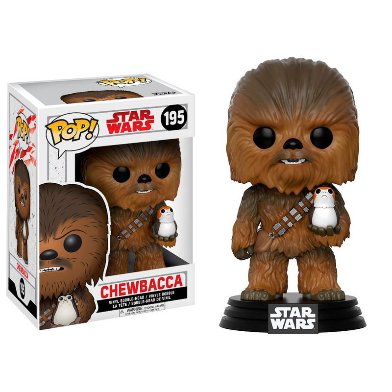 Funko POP! Movies Star Wars Chewbacca with Porg #195