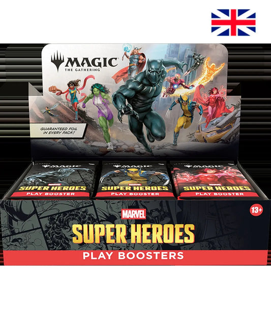 Magic The Gathering Play Booster Display Marvel Super Heroes (30 Boosters) Inglês