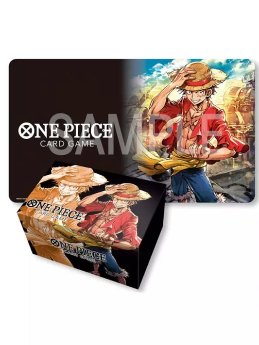 One Piece Card Game Playmat and Storage Box Set Monkey.D.Luffy