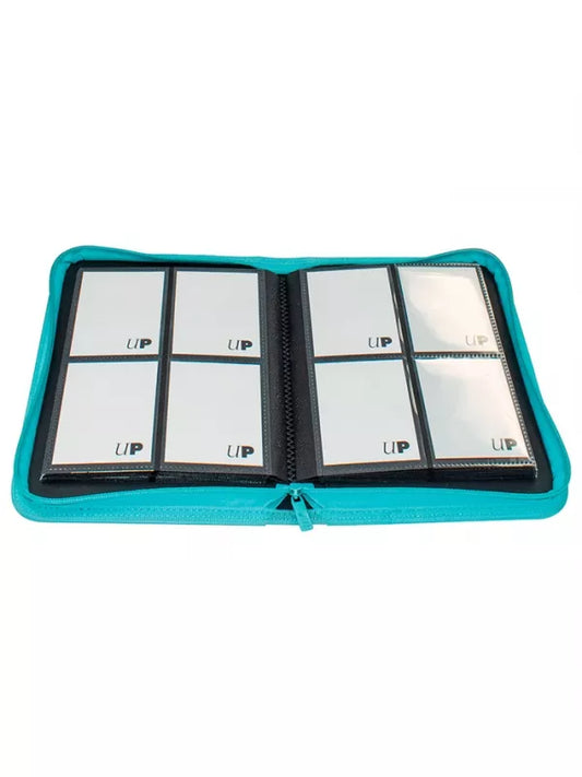 Ultra Pro 4 Pocket Pro Binder Zippered Azul Claro
